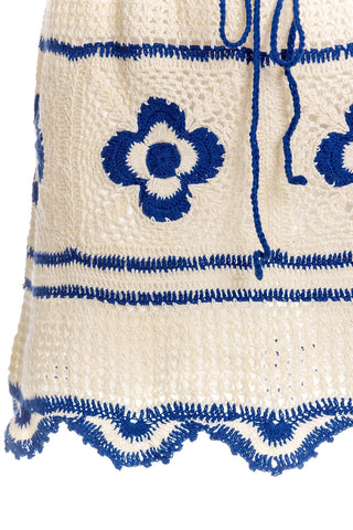 Conjunto Agua Bendita Top + Falda Crochet Sereia