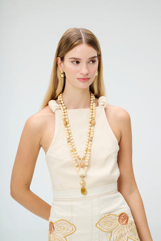Blusa Cream Simona Lino