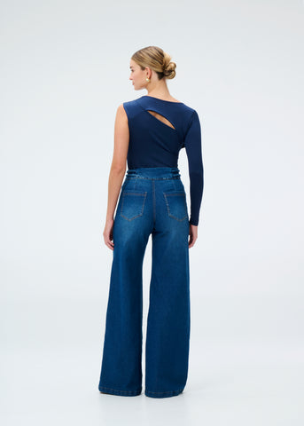 Pantalón Simona Pandora Denim en Algodón