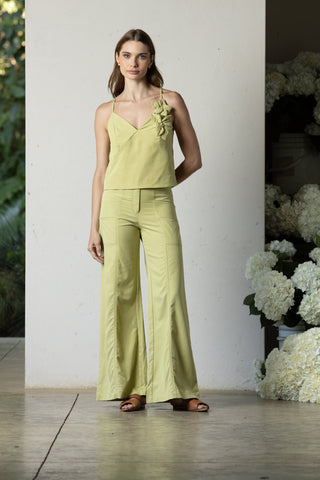 Conjunto Simona Camelia y Lewis Wide Leg – Verde