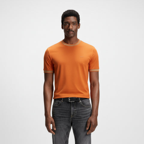 T-Shirt BOSS Slim fit de algodón Mercerizado