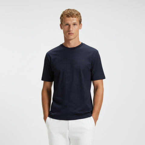 T-Shirt BOSS Regular fit de algodón Mercerizado Con Gráficos Estampados