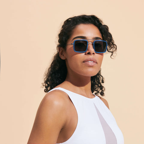Gafas De Sol Vilebrequin x Shelter de madera Tulipwood de la colección Unisex