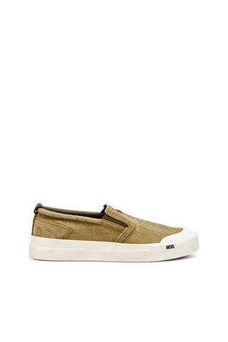 Alpargatas Diesel sin cordones de lona con bordado D s-athos slip on