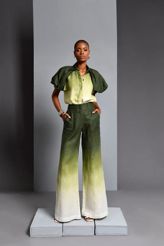 Set Yara Top + Pantalón En Lino Diseñadora Olga Lucia Cortes
