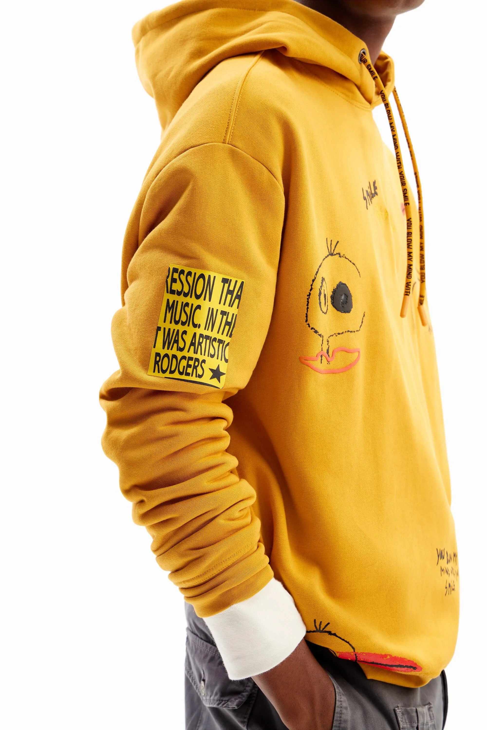 Abrigo amarillo desigual sales