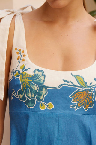 Vestido Midi Luda Ballet de ALÉMAIS en Lino