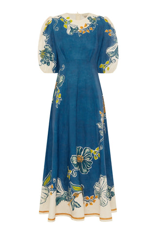 Vestido Midi Luda de ALÉMAIS en Lino
