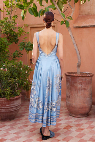 Vestido ALÉMAIS Midi Villa Romantica en Algodón