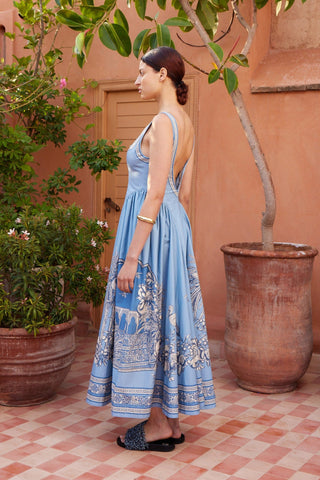 Vestido ALÉMAIS Midi Villa Romantica en Algodón