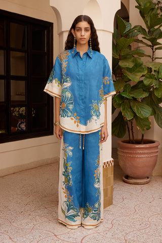 Set Alémais Luda Camisa + Pantalón en Lino Europeo