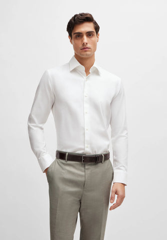 Camisa BOSS Performance Slim Fit en Tejido elástico