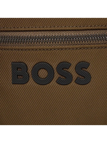 Bolso BOSS con logo en contraste y correa con rayas distintivas