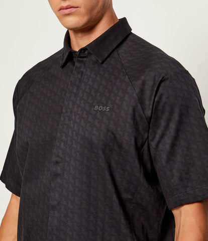 Camisa BOSS manga corta regular fit de algodón Dinamico