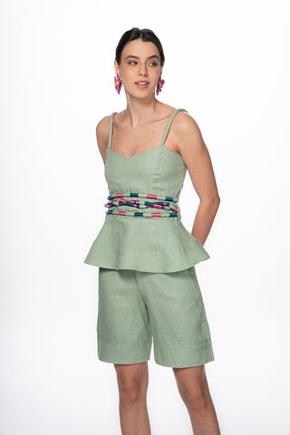 Set Simona Blossom 100% Lino