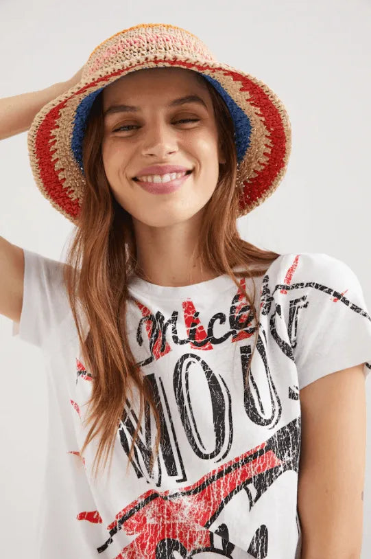 Suéter Desigual X Mickey Mouse - Blanco - tiendadicons.com