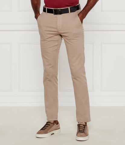 Pantalón Chino Slim Fit BOSS Beige Stretch Hombre - Beige