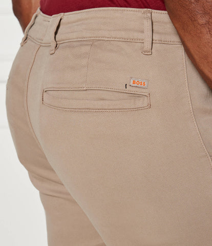 Pantalón Chino Slim Fit BOSS Beige Stretch Hombre - Beige