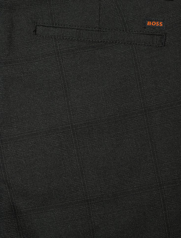 Pantalón tipo Chinos tapered fit de algodón con elástico