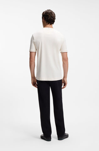 T-shirt BOSS x Aston Martin C-Thompson 80 Regular Fit de Algodón Mercerizado – Blanco