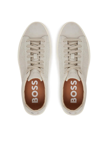 Tenis BOSS Kierran_Tenn en Suede y Canvas en Monograma Doble B