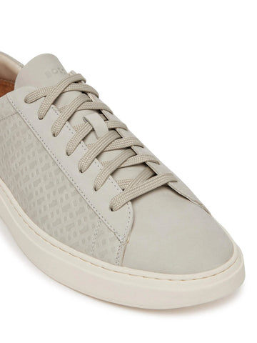 Tenis BOSS Kierran_Tenn en Suede y Canvas en Monograma Doble B