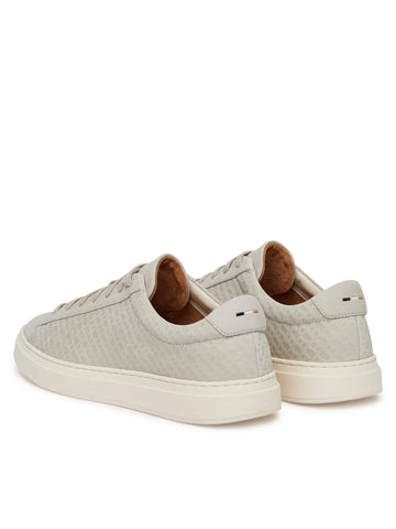 Tenis BOSS Kierran_Tenn en Suede y Canvas en Monograma Doble B