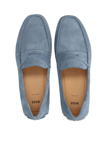 Mocasines BOSS con ribete de monedas - Azul
