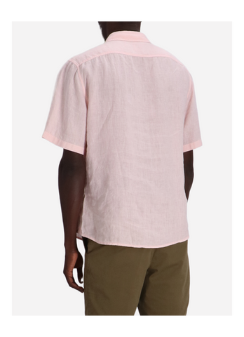 Camisa Boss de lino manga corta Button Down regular fit