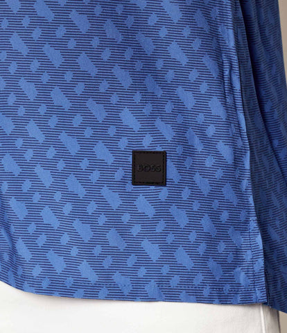 Camisa BOSS Regular Fit con estampado de monograma degradado