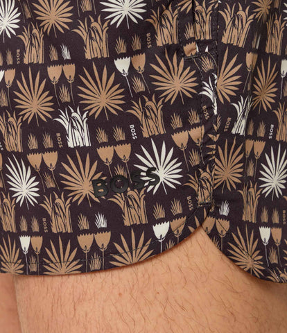 Traje de Baño BOSS tipo shorts tropical - Negro