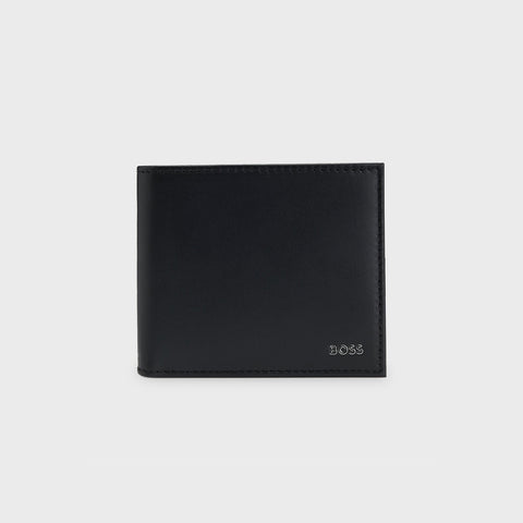 Billetera BOSS en piel Con Logo de metal