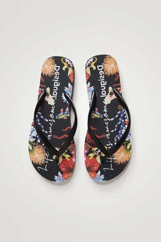 Sandalias Seafloor Desigual - Negro - tiendadicons.com