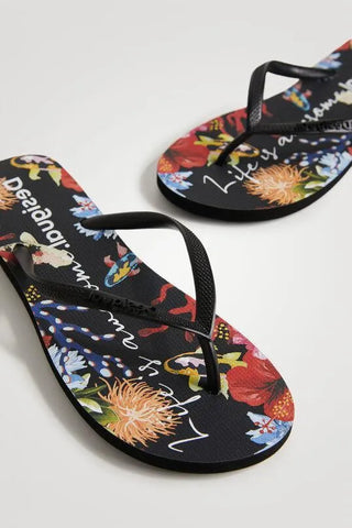 Sandalias Seafloor Desigual - Negro - tiendadicons.com