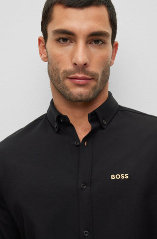Camisa Boss Regular fit Piqué Con Logo - tiendadicons.com