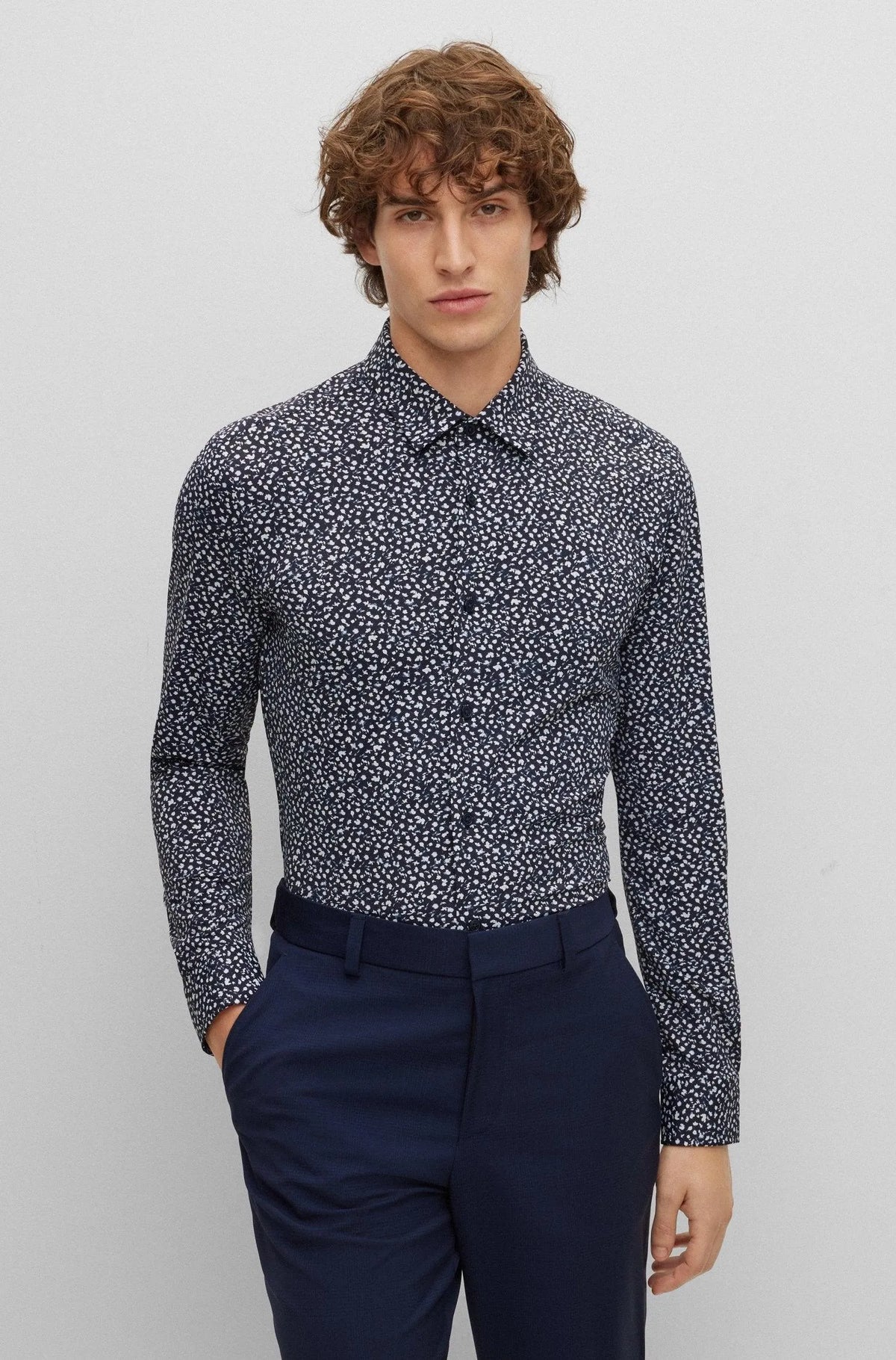 Camisa Boss Slim fit Performance Stretch - tiendadicons.com