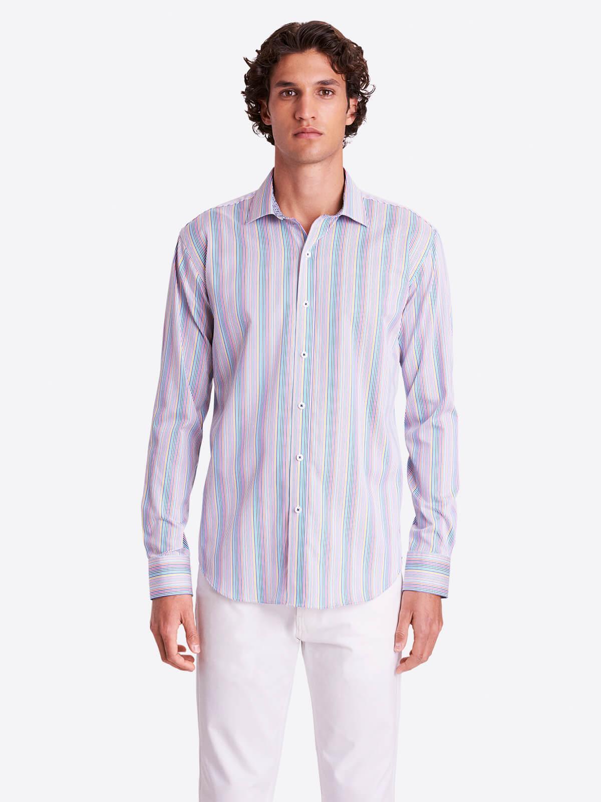 Camisa Bugatchi Lineas Multicolor Slim fit - tiendadicons.com