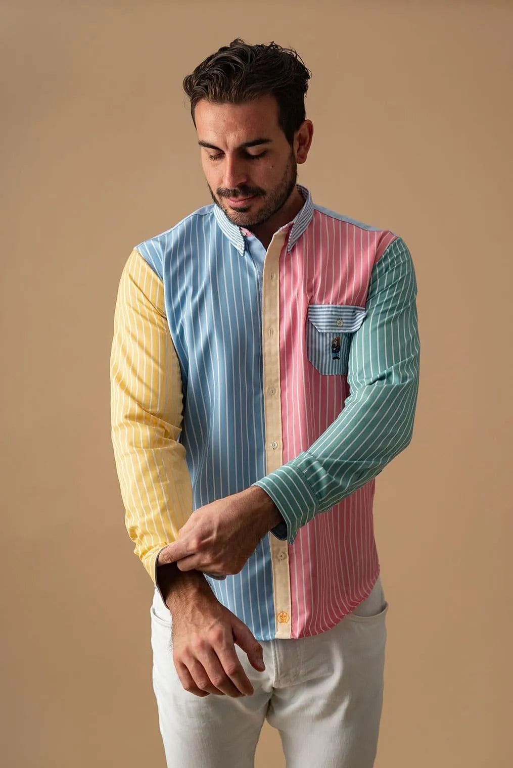 Camisa Oxford Listado Capri - Charles Beckett - tiendadicons.com