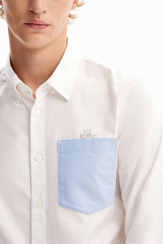 Camisa De Hombre Desigual Plain Pocket - tiendadicons.com
