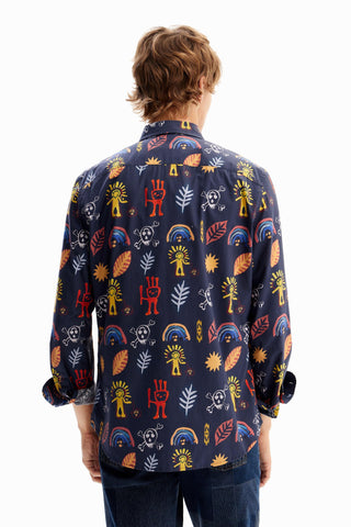 Camisa De Hombre Desigual Poplin Arty - tiendadicons.com