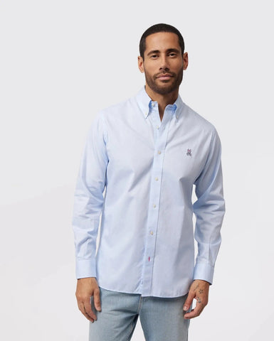Camisa Psycho Bunny Oxford - Azul cielo - tiendadicons.com