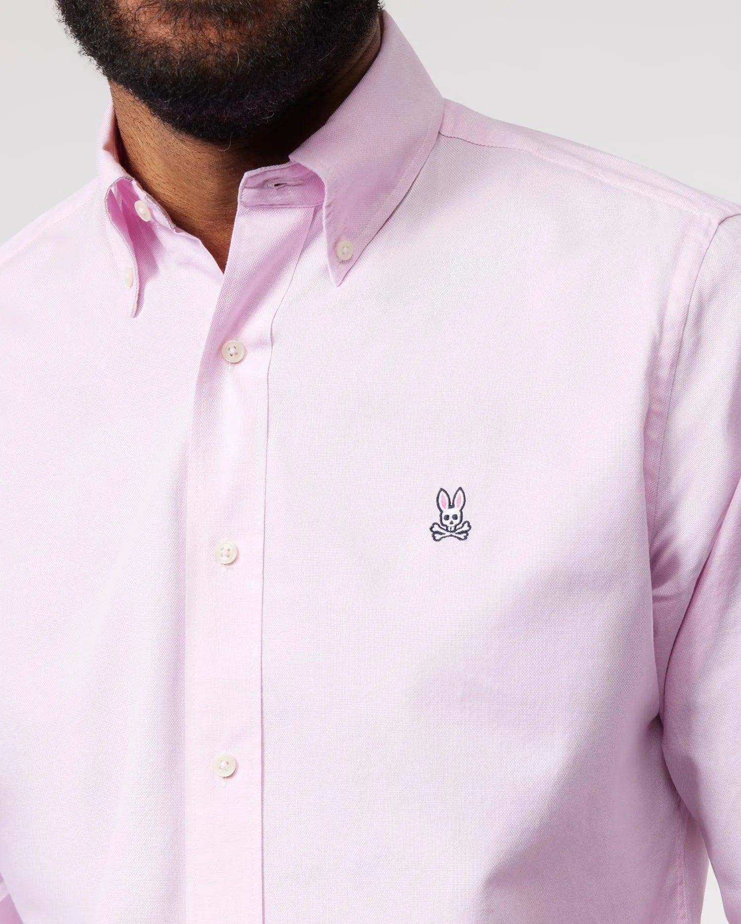 Camisa Psycho Bunny Oxford - Rosado - tiendadicons.com