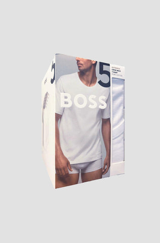 Camiseta Blanca De Hombre Boss Paquete de Cinco - tiendadicons.com