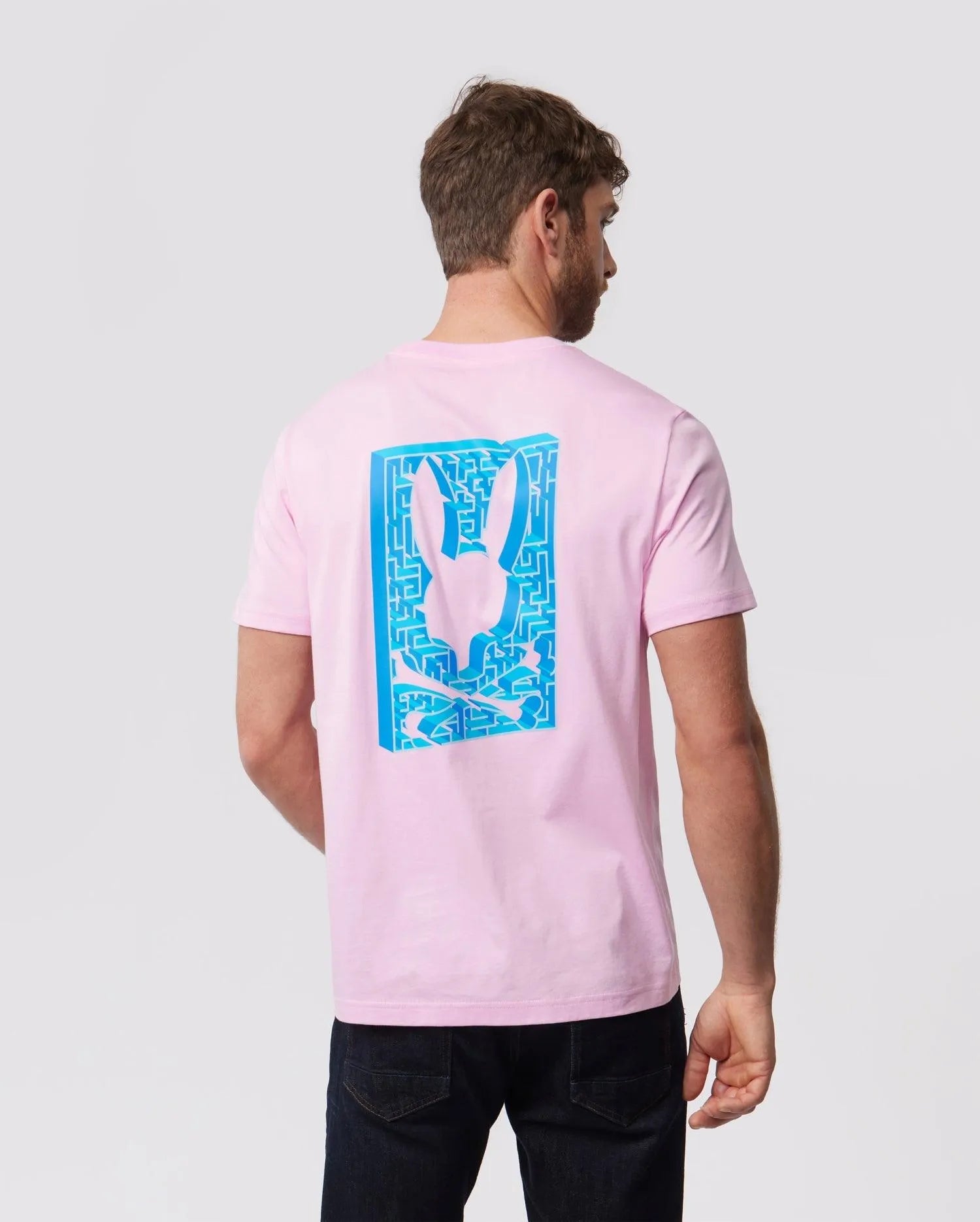 Camiseta Psycho Bunny Pisani - Rosado - tiendadicons.com