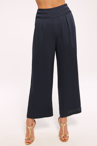 Pantalón Ramy Brook Cropped Joss - Azul Marino