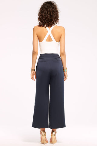 Pantalón Ramy Brook Cropped Joss - Azul Marino