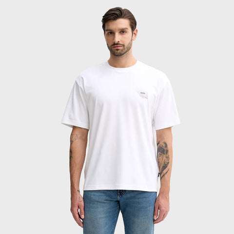 T-Shirt BOSS Relaxed Fit en Algodón con Logo Gráfico