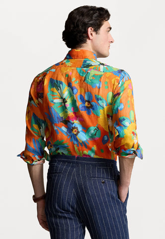 Camisa En Lino Con Print Floral POLO Ralph Lauren Classic Fit