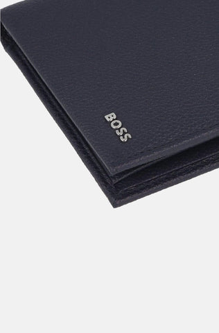 Billetera en Leather Boss Letras En Metal