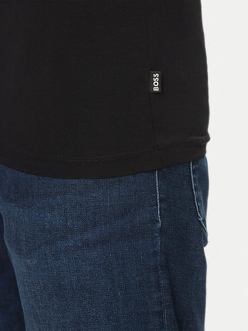 Pack de tres camisetas BOSS Slim fit Bamboo con Stretch que absorben la humedad.